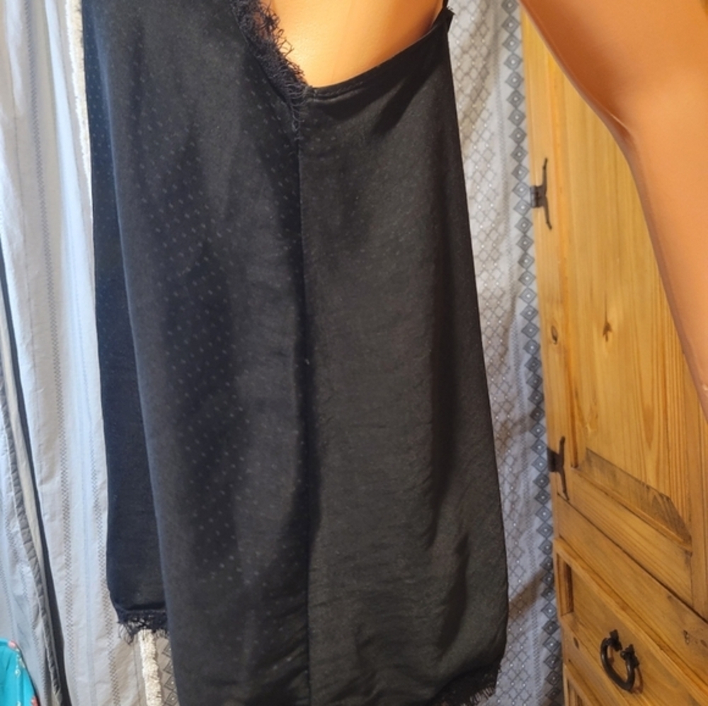 Zara‎ Black Lace Trim Cami Top - Picture 4 of 7